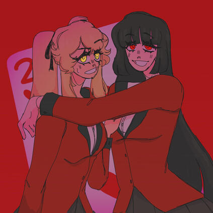 lesbian gambling anime